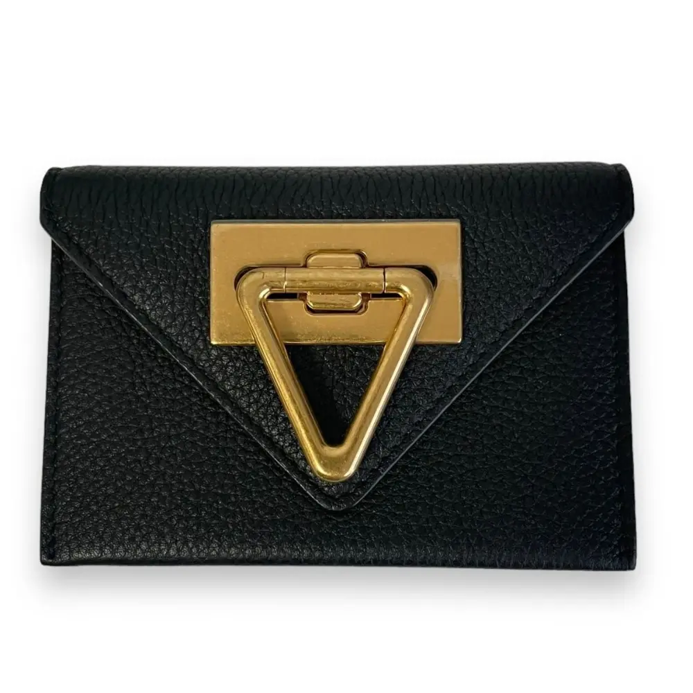 BOTTEGA VENETA ボッテガヴェネタ サンジェルマン トライアングル アコーディオン カードケース 666948 ブラック