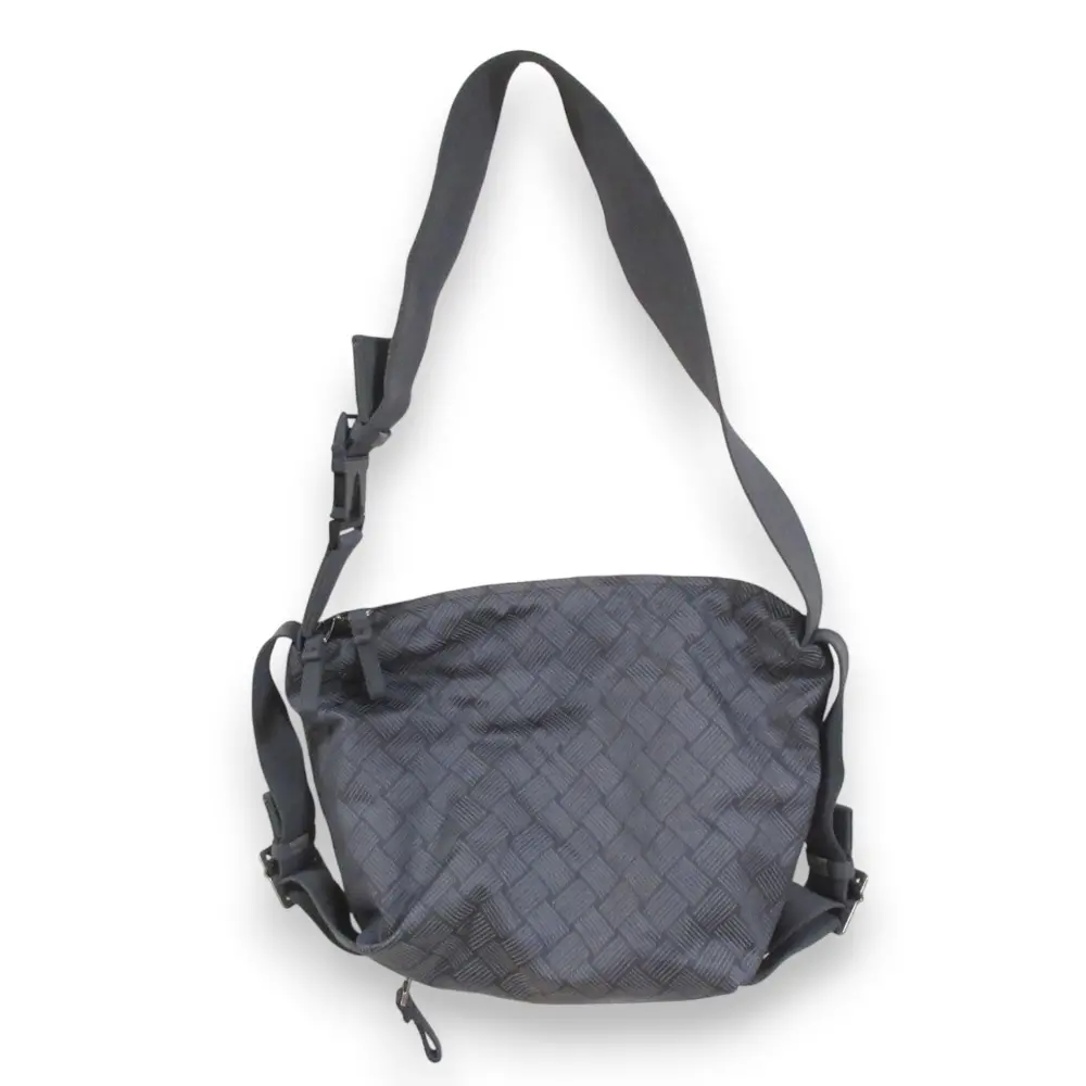 BOTTEGA VENETA ボッテガヴェネタ TENT TREKKING ナイロン ショルダーバッグ ボディバッグ 658642 グレー