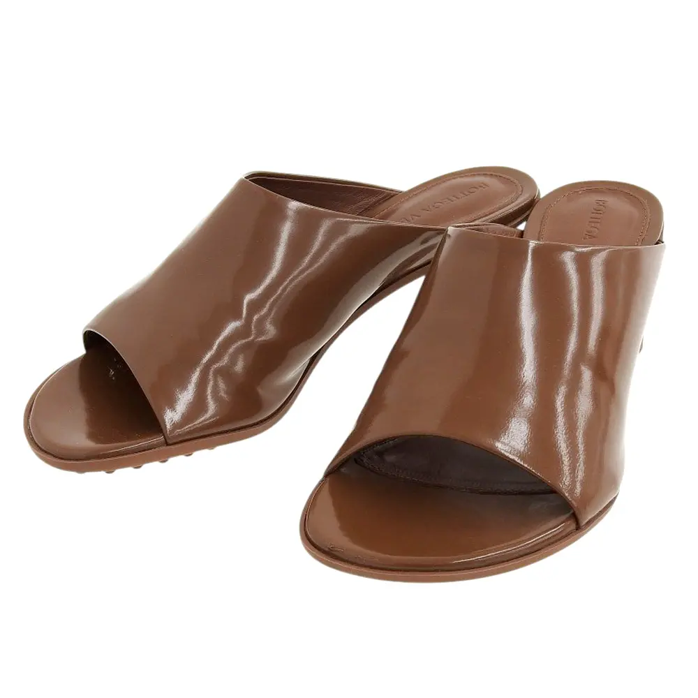 BOTTEGA VENETA ボッテガヴェネタ レザー アトミックミュール サンダル 35 約22cm ブラウン