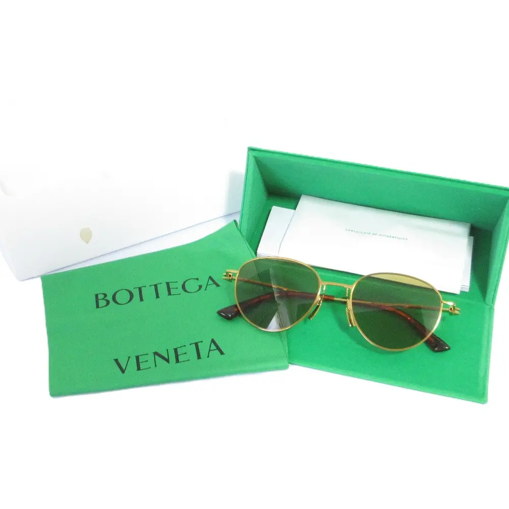 BOTTEGA VENETA ボッテガヴェネタ サングラス BV1268S イエローレンズ ゴールドカラーフレーム