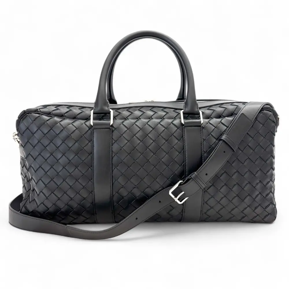 BOTTEGA VENETA ボッテガヴェネタ CLASSIC INTRECCIATO クラシックイントレチャート ジムバッグ 710058 ブラック