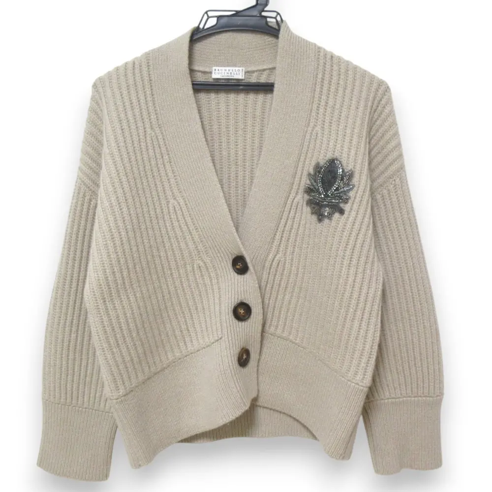 Brunello Cucinelli ブルネロクチネリ モニーレ装飾 カシミヤ100