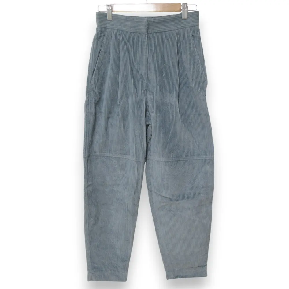 21AW BRUNELLO CUCINELLI ブルネロクチネリ コーデュロイ テーパードパンツ I38 ブルーグレー