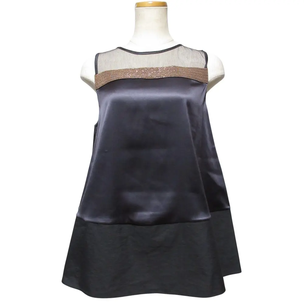 BRUNELLO CUCINELLI ブルネロクチネリ モニーレ ノースリーブ ロング