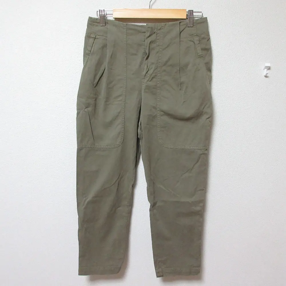 BRUNELLO CUCINELLI ブルネロクチネリ ストレッチ テーパード ベイカーパンツ 40 カーキ