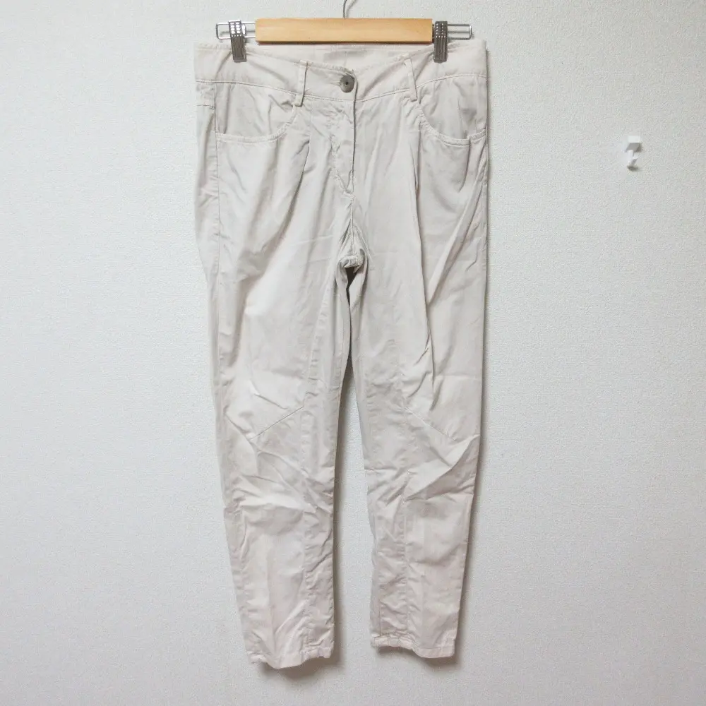 BRUNELLO CUCINELLI ブルネロクチネリ ストレッチ テーパード チノパンツ 40 ライトベージュ