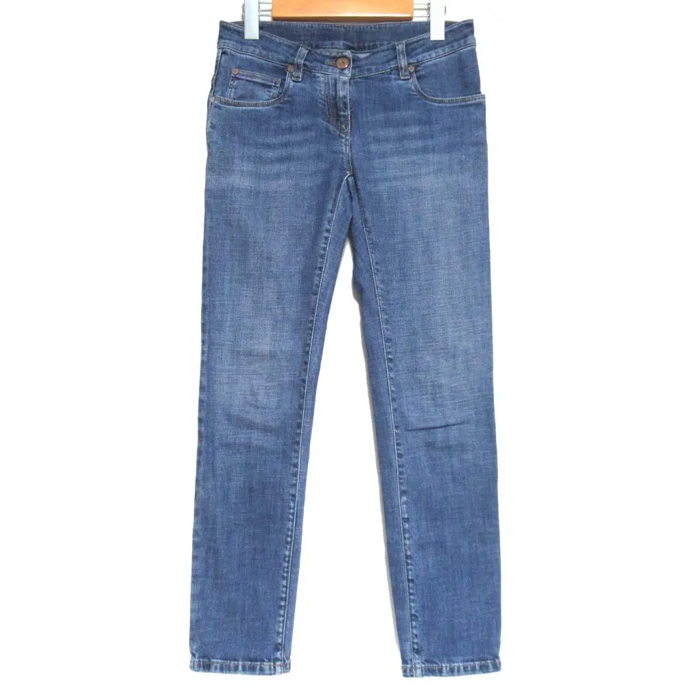 BRUNELLO CUCINELLI ブルネロクチネリ スリムフィット ストレッチ ローウエスト デニムパンツ ジーンズ サイズ36 ブルー