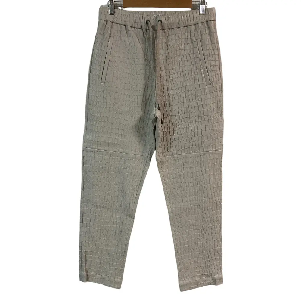 BRUNELLO CUCINELLI ブルネロクチネリ エンボスレザー イージーテーパードパンツ I42 ベージュの買取実績【2025年9月買取】