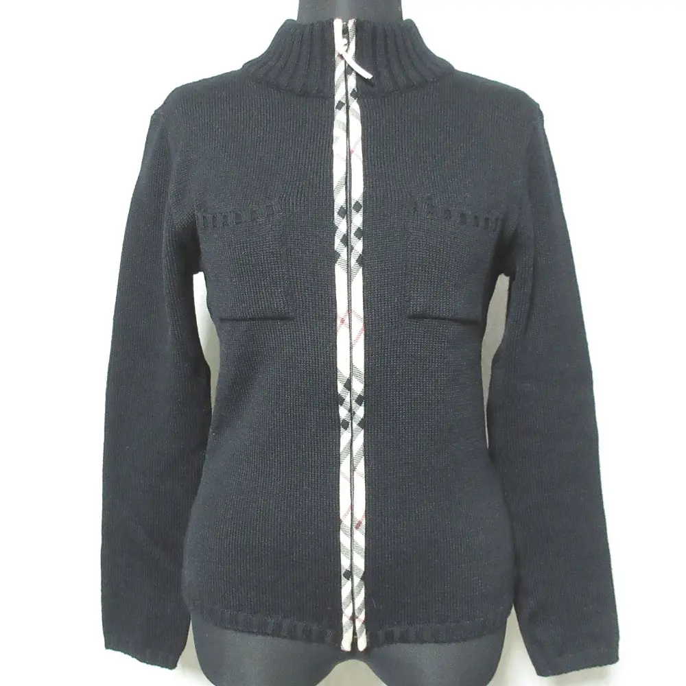 BURBERRY BLUE LABEL バーバリーブルーレーベル ロゴ 刺繡 クルー