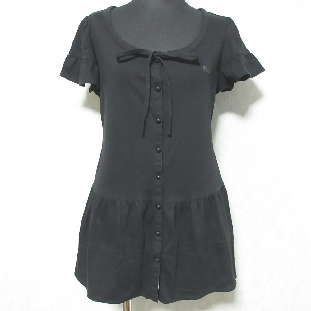 BURBERRY BLUE LABEL バーバリーブルーレーベル チュニックカットソー FA533-272-09 38 ブラック