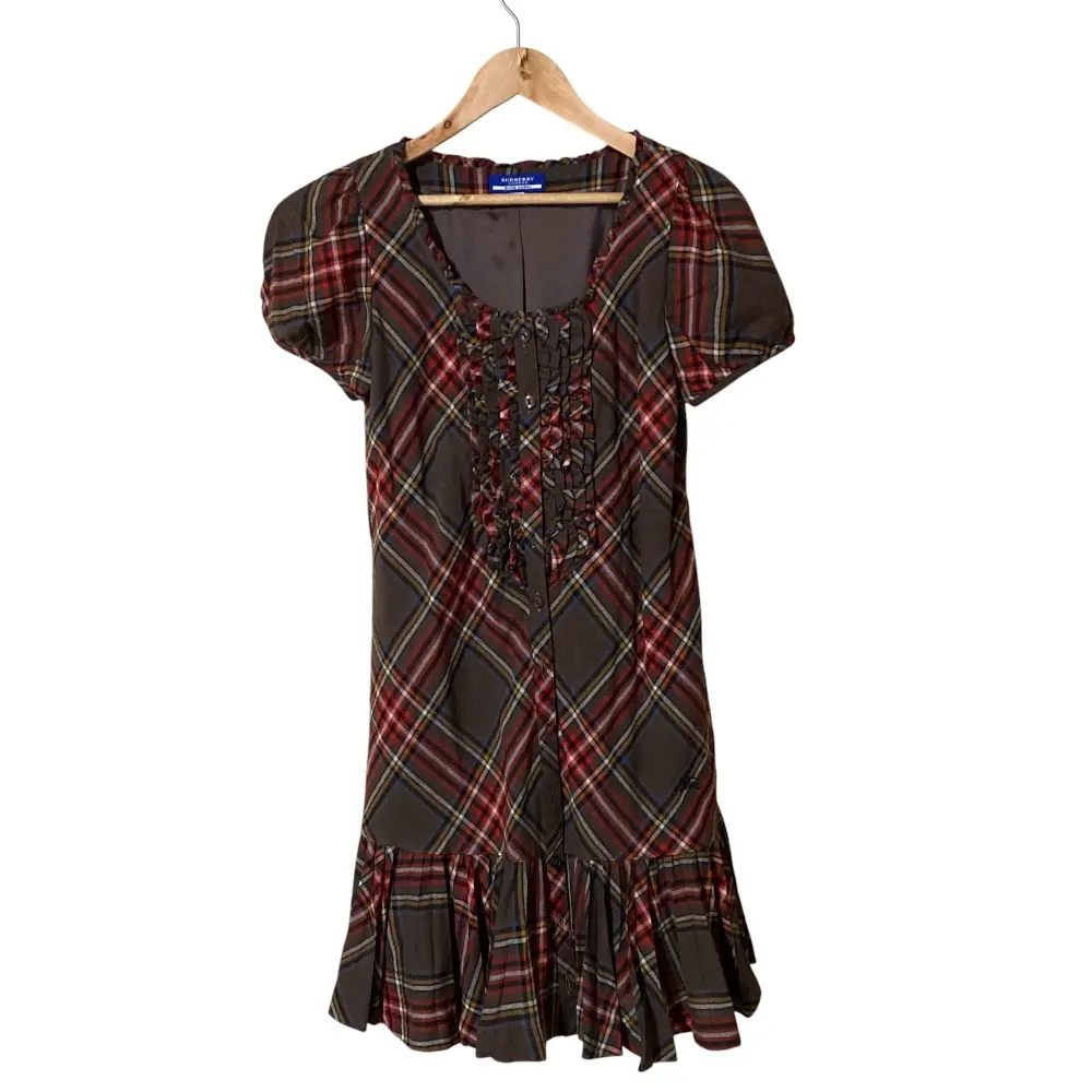 BURBERRY BLUE LABEL バーバリーブルーレーベル フリル チェック