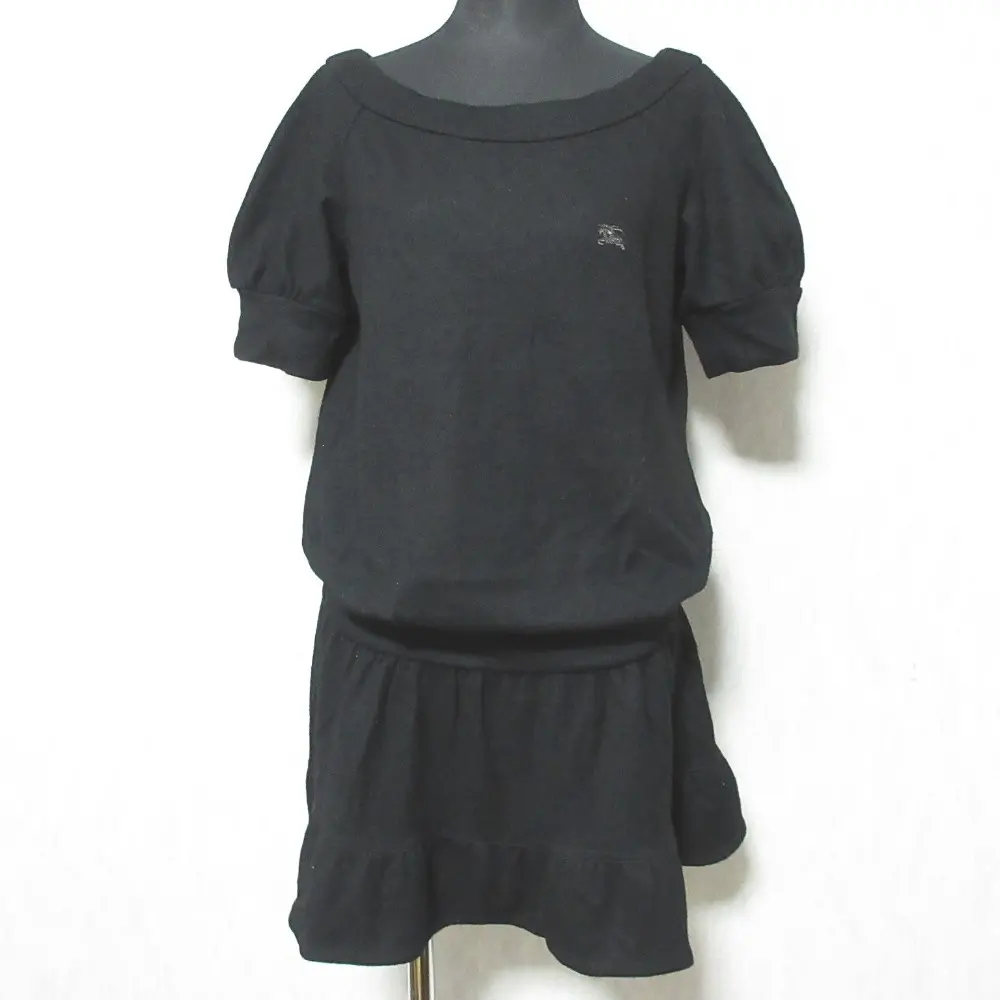 BURBERRY BLUE LABEL バーバリーブルーレーベル ニットワンピース FAF44-854-09 サイズ38 ブラック