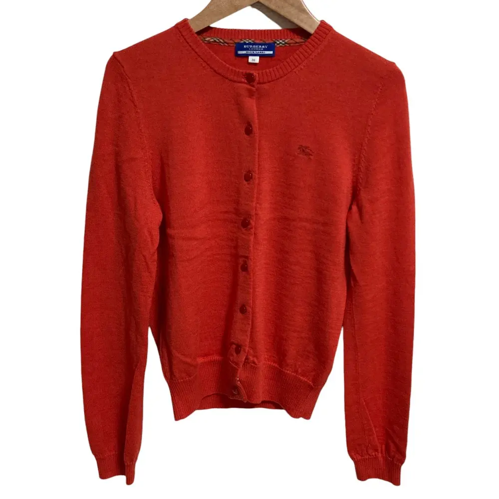 BURBERRY BLUE LABEL バーバリーブルーレーベル ロゴ 刺繡 クルー