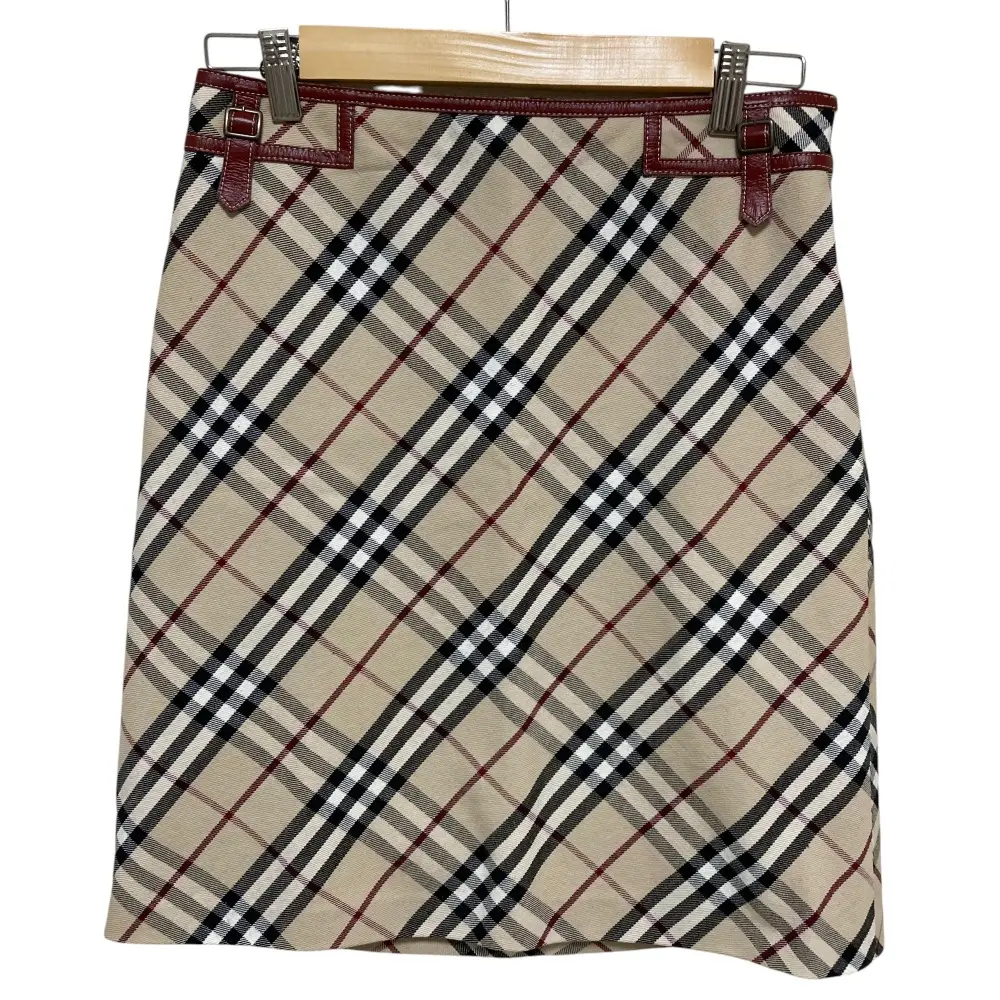 BURBERRY BLUE LABEL バーバリーブルーレーベル チェック柄 ウール