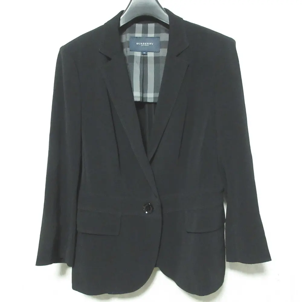 BURBERRY LONDON バーバリーロンドン 1B テーラードジャケット B1E09-151-09 サイズ40 ブラック