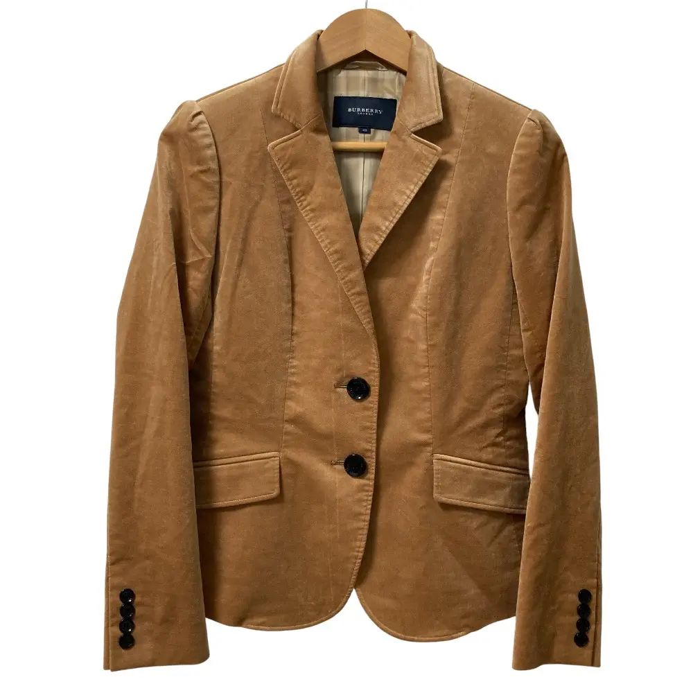 BURBERRY LONDON バーバリーロンドン 裏地チェック柄 2B テーラードジャケット サイズ40 ブラウン