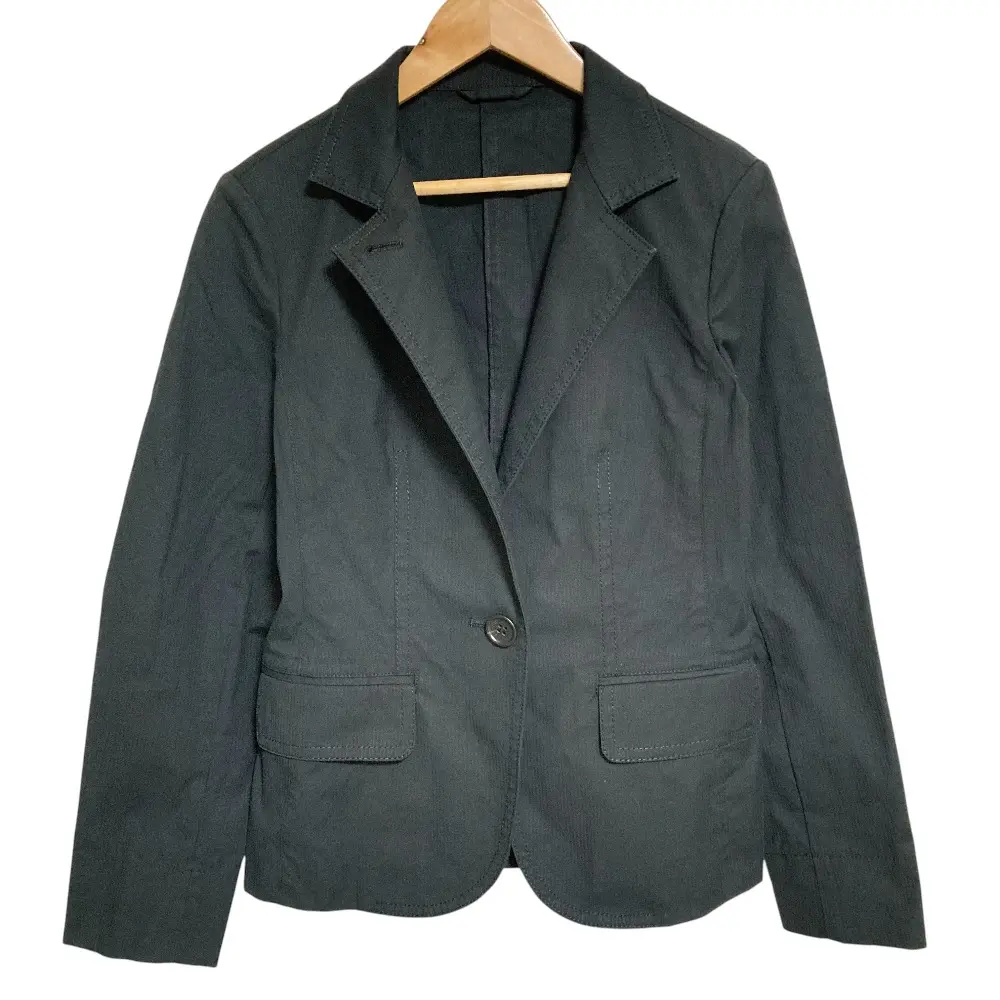 BURBERRY LONDON バーバリー ロンドン ストレッチ ノバチェックパイピング 1B テーラードジャケット 38 ブラック