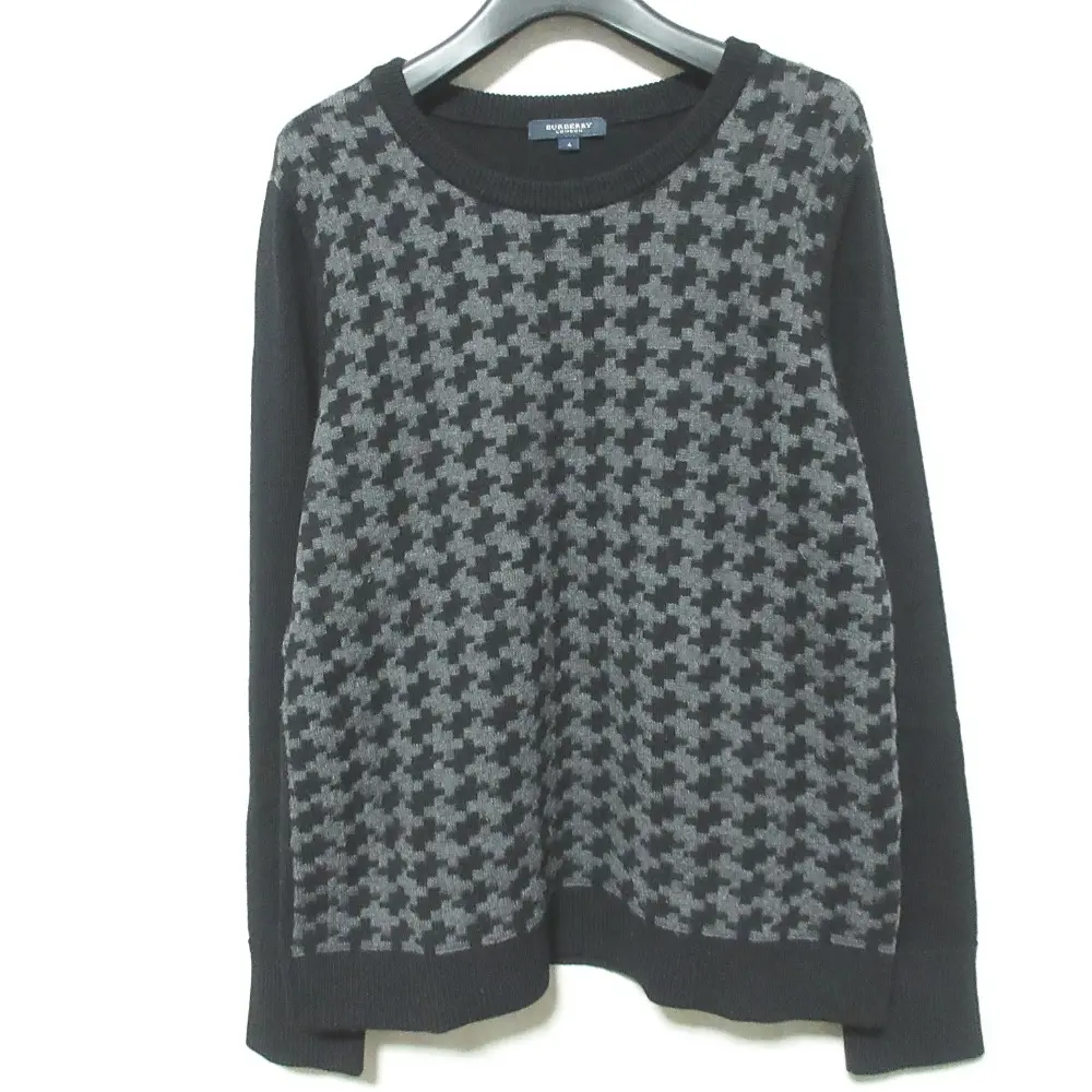 BURBERRY LONDON バーバリーロンドン ニットセーター B2N27-843-09 サイズ4 ブラック グレー