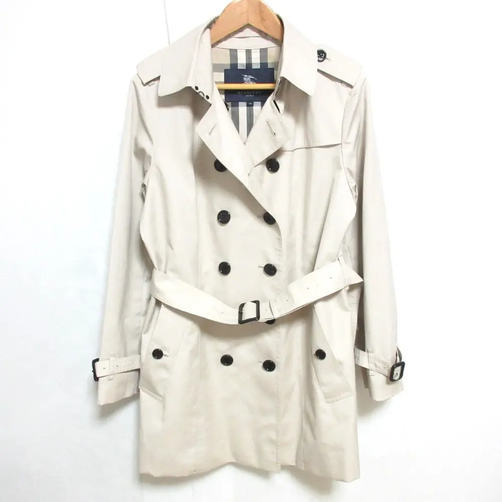 BURBERRY LONDON バーバリーロンドン 裏地ノバチェック ベルト付き トレンチコート 44 ベージュ