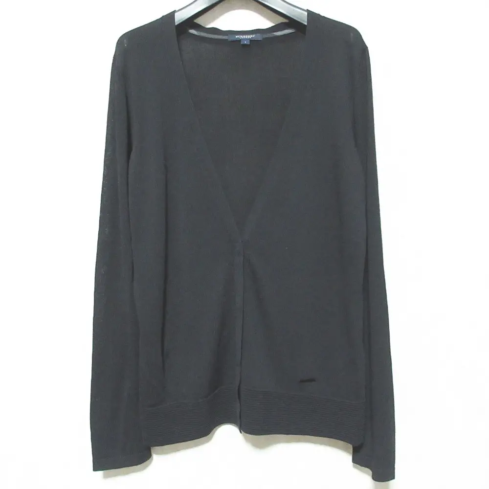 BURBERRY LONDON バーバリーロンドン Vネックカーディガン B1N14-743-09 サイズ1 ブラック