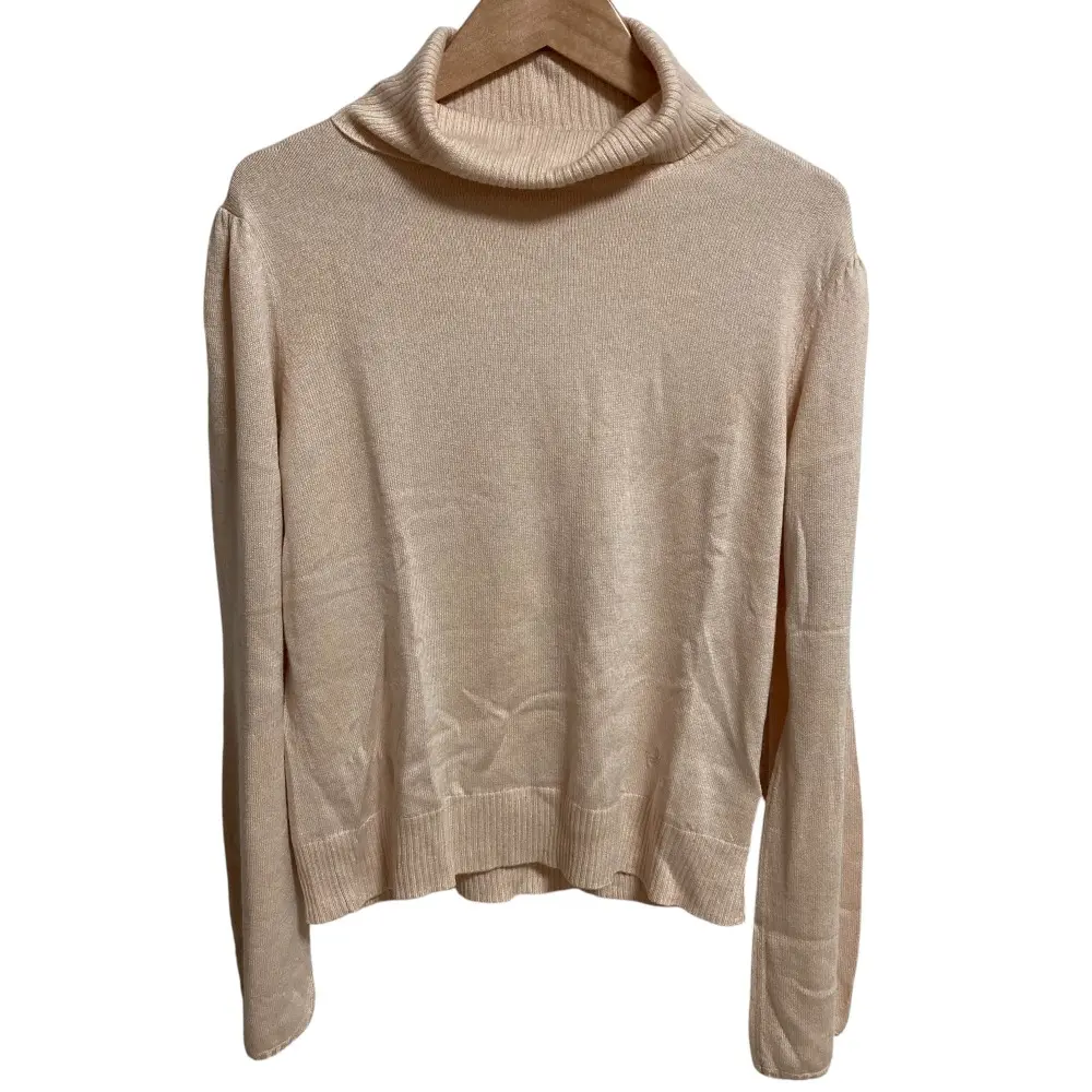 BURBERRY LONDON バーバリーロンドン シルクカシミヤ タートルネック ニット セーター サイズ4 ベージュ