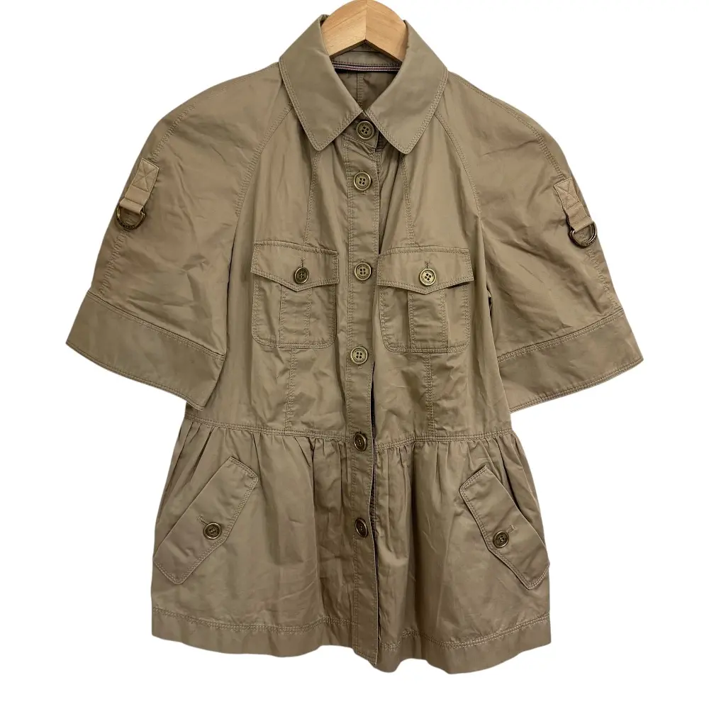 BURBERRY LONDON バーバリー サファリシャツ ジャケット 38 ベージュ