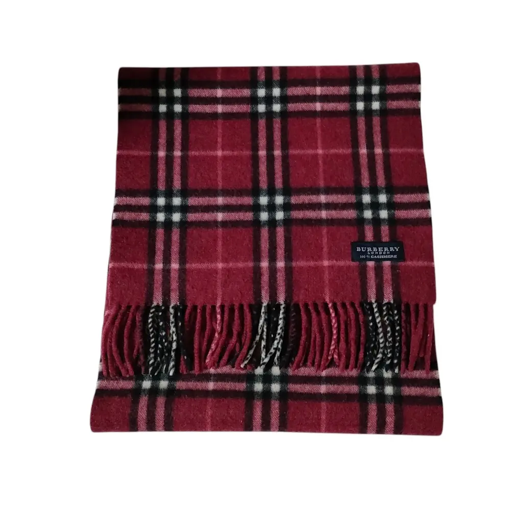 BURBERRY LONDON バーバリーロンドン カシミヤ100％ チェック柄