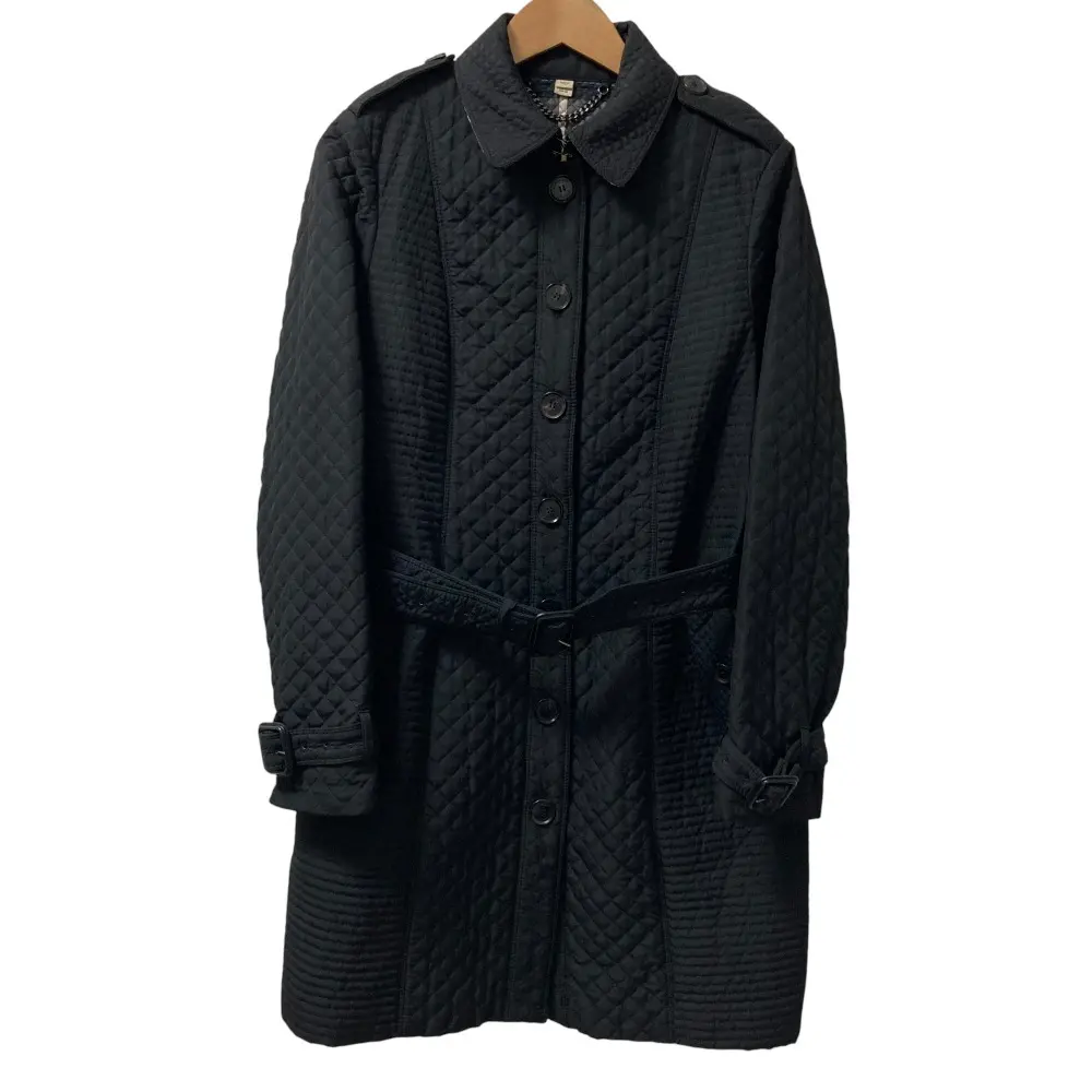 BURBERRY バーバリー ロング キルティングコート I44 ブラック