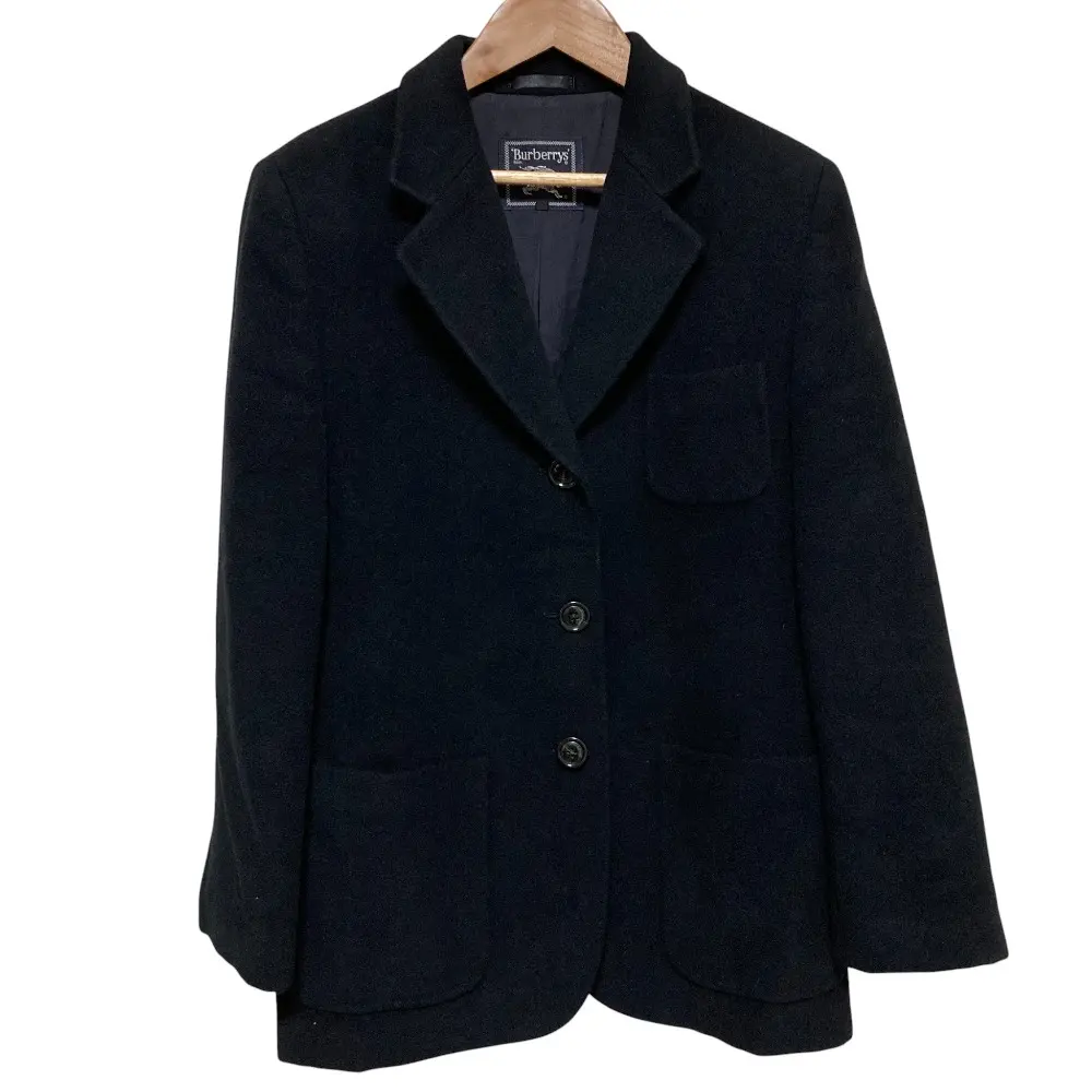 Burberry’s バーバリーズ ヴィンテージ アンゴラウール テーラードジャケット サイズ40 ブラック