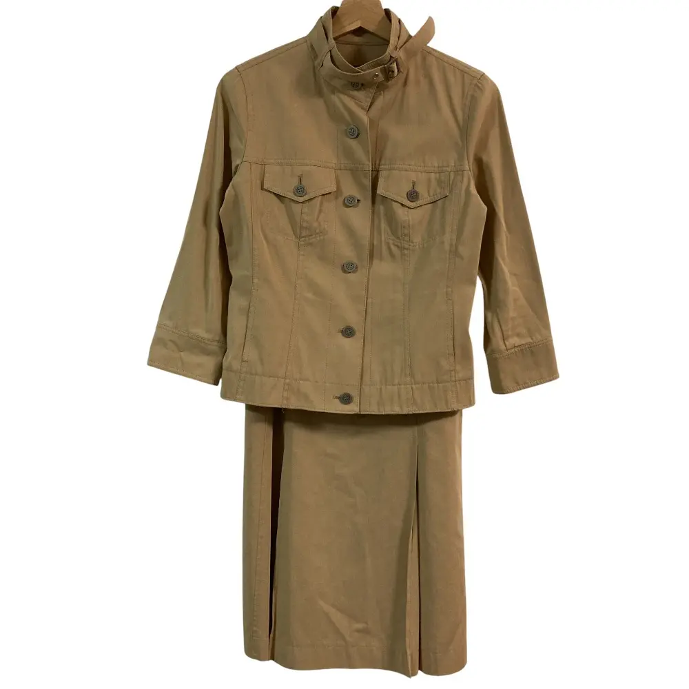 BURBERRY LONDON バーバリーロンドン ジャケット ワンピース アンサンブル セットアップ サイズ40/38 ベージュ