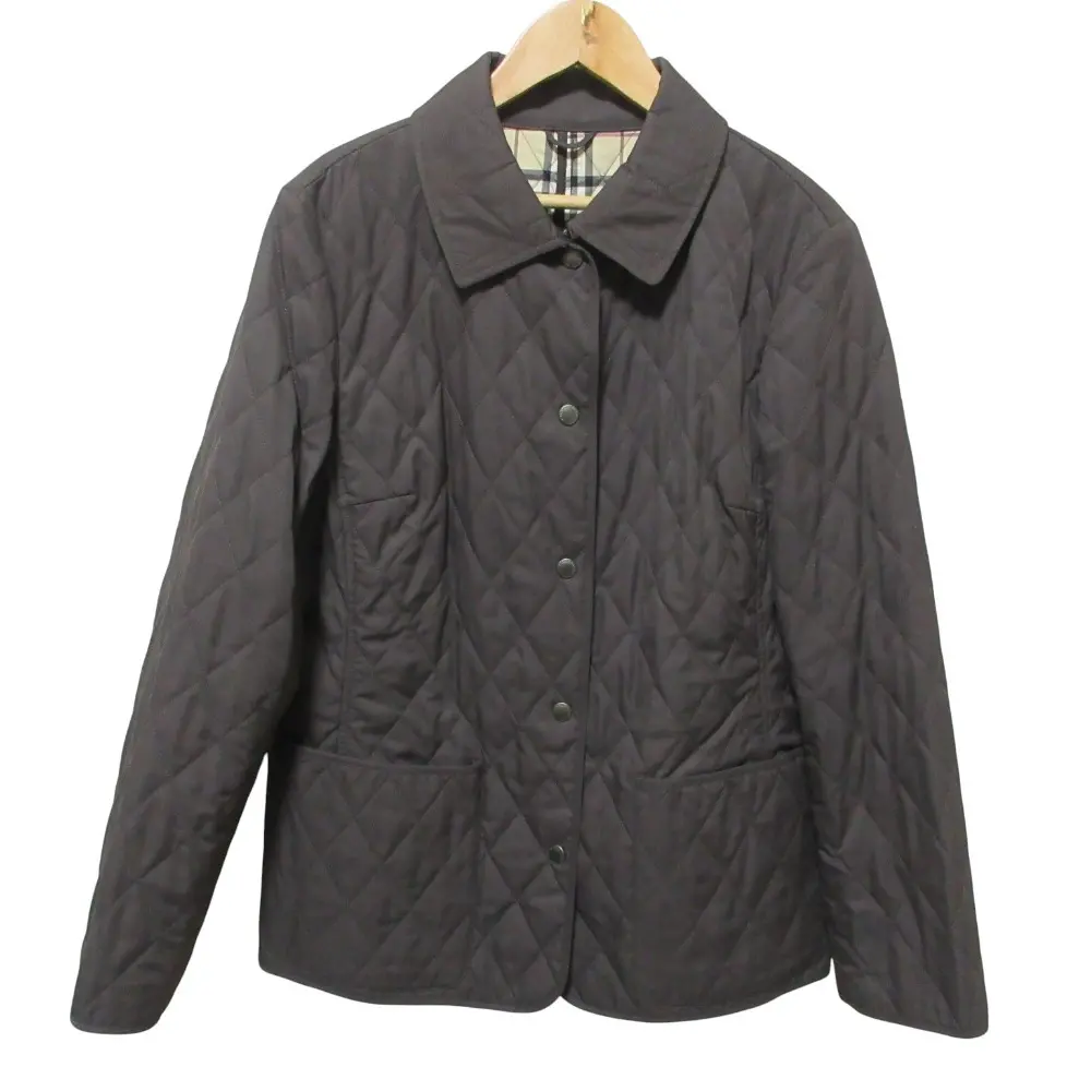 BURBERRY LONDON バーバリーロンドン 裏地ノバチェック キルティングジャケット ブルゾン サイズ40 ブラウン