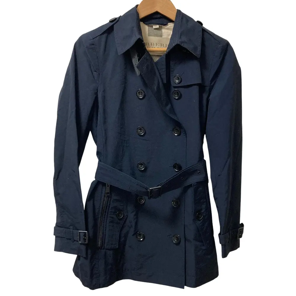 BURBERRY BRIT バーバリーブリット ショートトレンチコート サイズI40 ネイビーの買取実績【2025年12月買取】