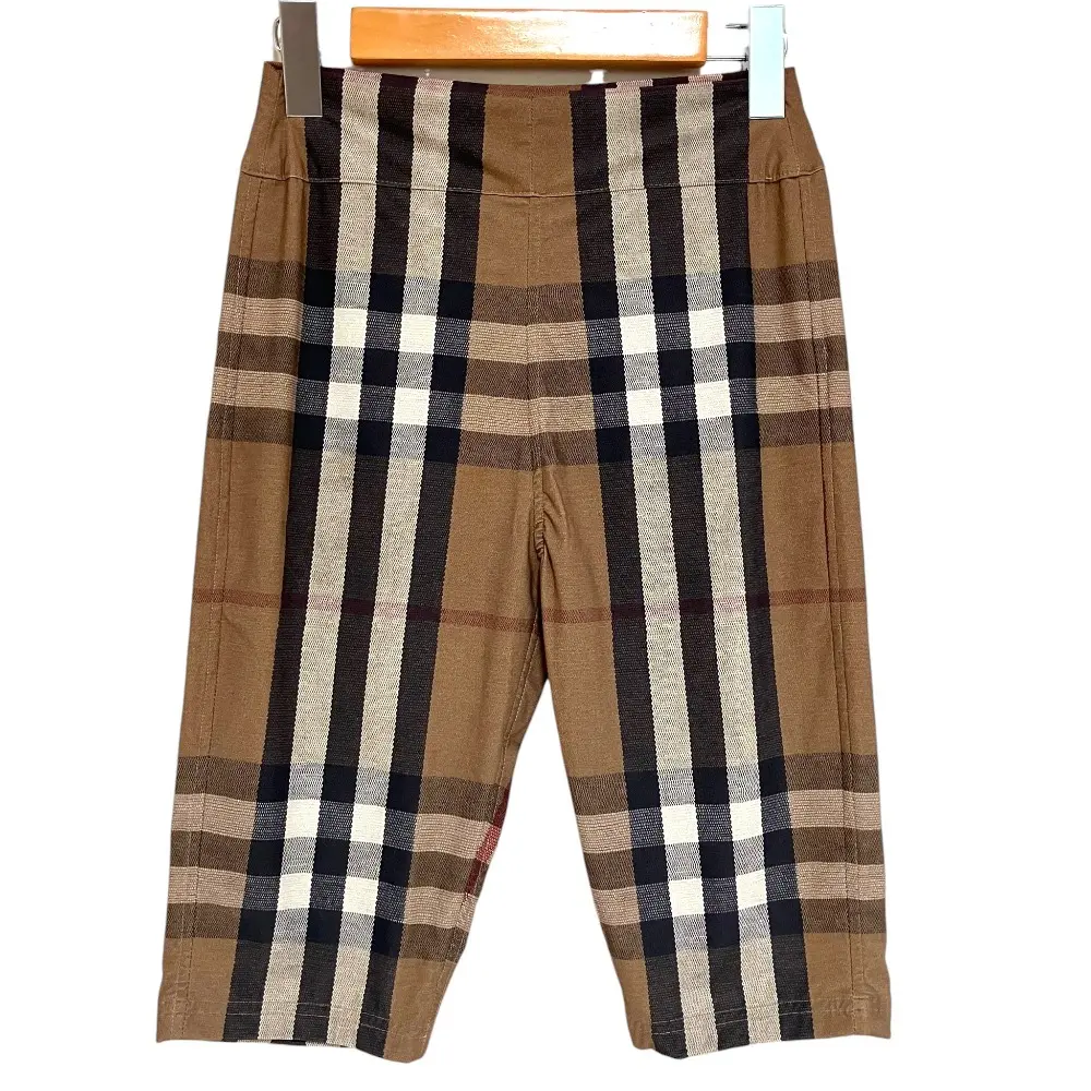 BURBERRY バーバリー ノバチェック柄 ストレッチパンツ スパッツ SPサイズ ブラウン