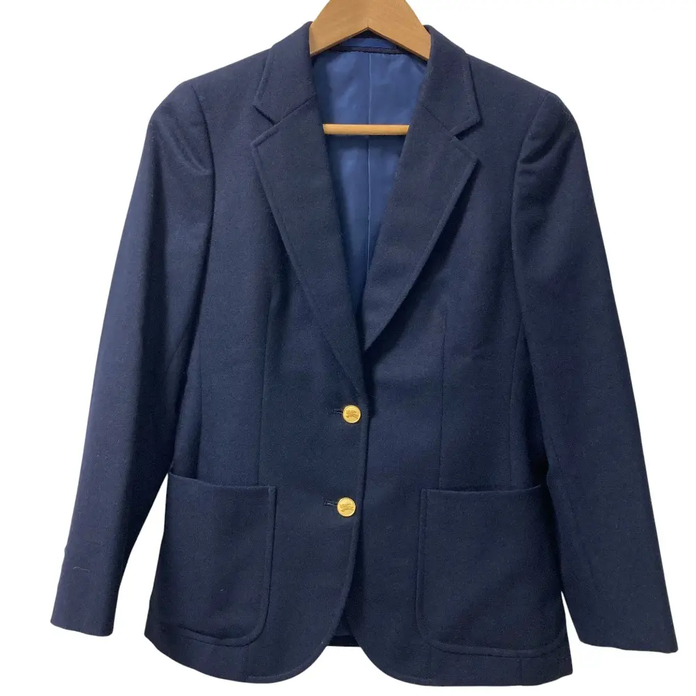 Burberrys バーバリー バーバリーズ ヴィンテージ 金ボタン 紺ブレ テーラードジャケット ブレザー サイズ9AB2 ネイビー