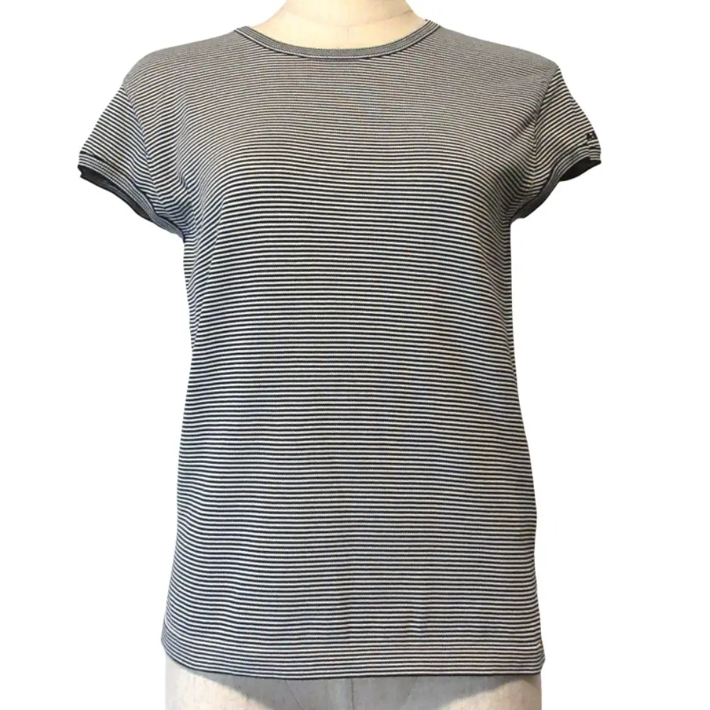 25SS CABaN キャバン ボーダー フレンチスリーブプルオーバー Tシャツ 39-02-51-02009 サイズF ネイビー×ホワイト