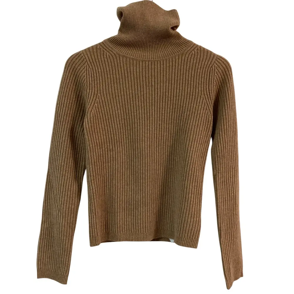 23AW CABaN キャバン ウールコットン カシミヤ リブニット サイズF キャメル