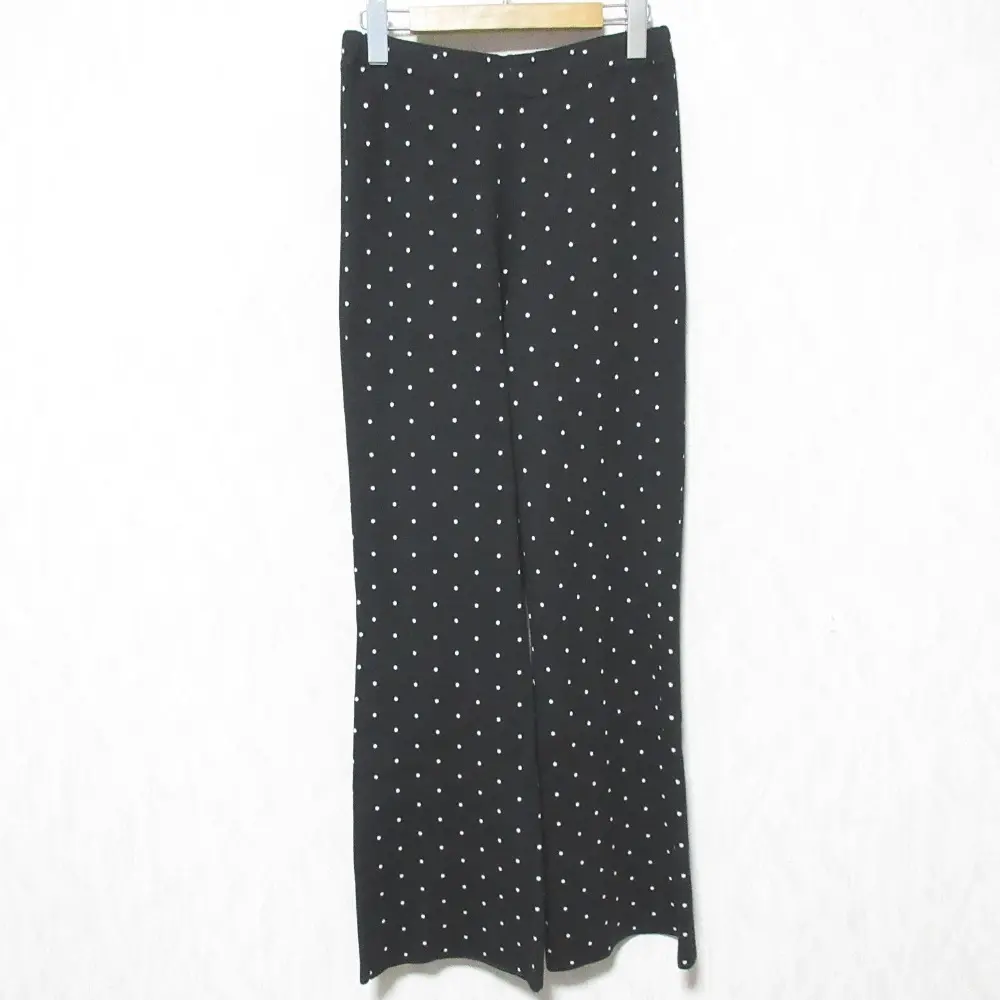CABaN キャバン トゥモローランド コットンカシミヤ ドットジャカードパンツ ニットパンツ 39-02-21-02006 F ブラック