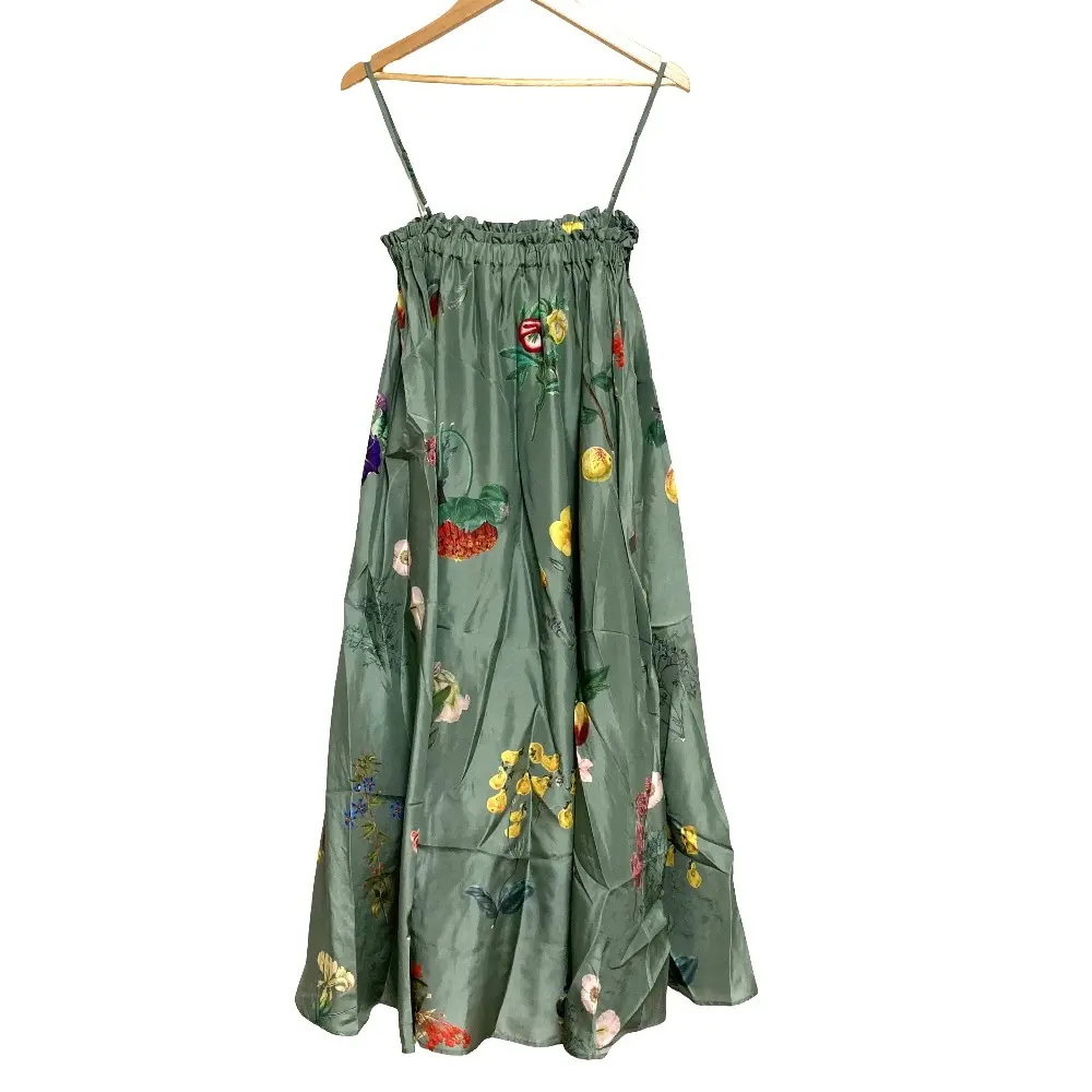 23AW CABaN キャバン BLOOMIN' ART 2wayプリントフレアスカート ワンピースサイズF カーキ