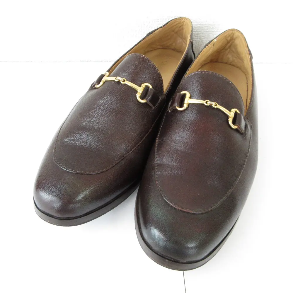 CAMINANDO カミナンド 定番モデル BIT SLIP ON SHOES 2WAY ビットローファー 2034W 8 25cm相当 ブラウン
