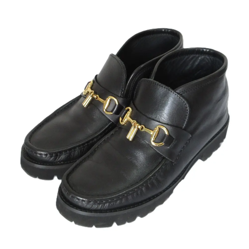 23SS CAMINANDO カミナンド ミッドカットホースビット ショートブーツ 7 24cm相当 ブラック