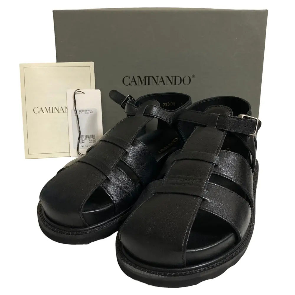 CAMINANDO カミナンド シンゾーン別注 グルカサンダル 2230W サイズ8 25.0cm程度 ブラック