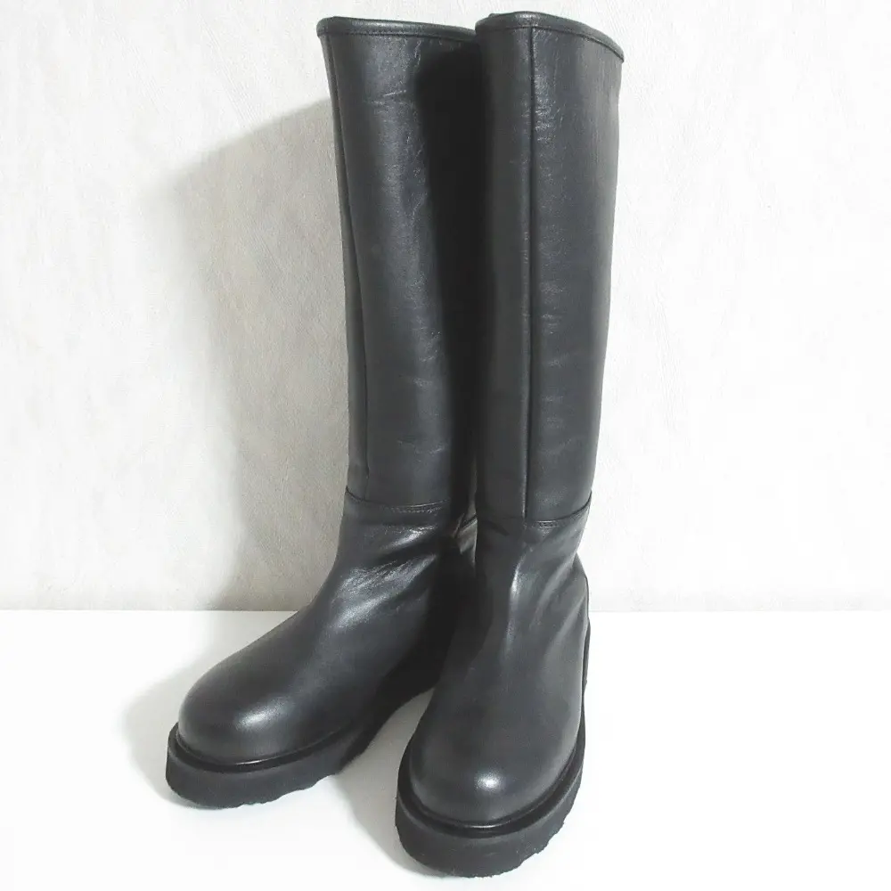 CAMINANDO カミナンド RIDING LONG BOOTS レザー ロングブーツ 21122W サイズUS7 24.0cm程度 ブラック