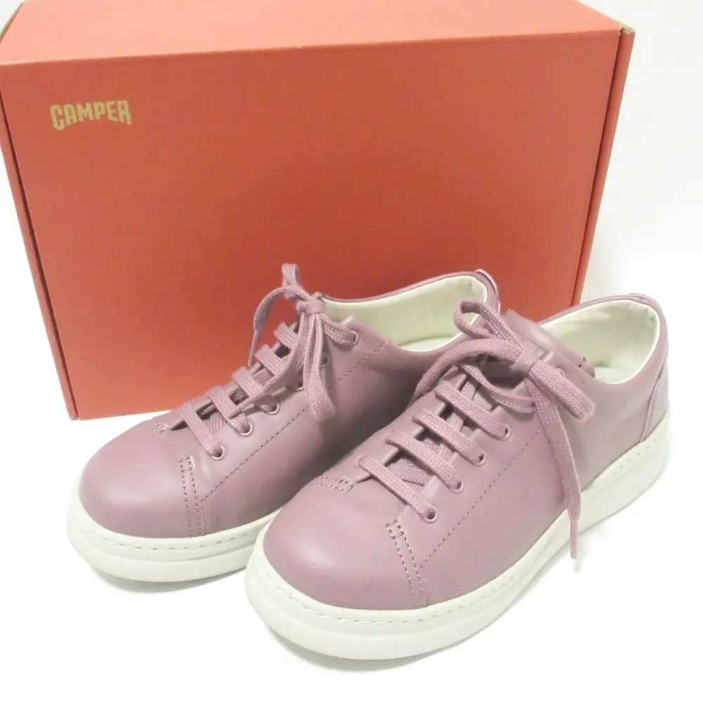Camper カンペール Runner up ランナーアップ レザー チャンキーソール ローカット スニーカー K200508 36 約23.0cm パープル