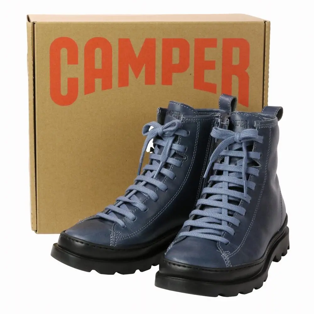 CAMPER カンペール BRUTUS ブルートゥス アンクルブーツ レザー 36 約23.0cm ブルー
