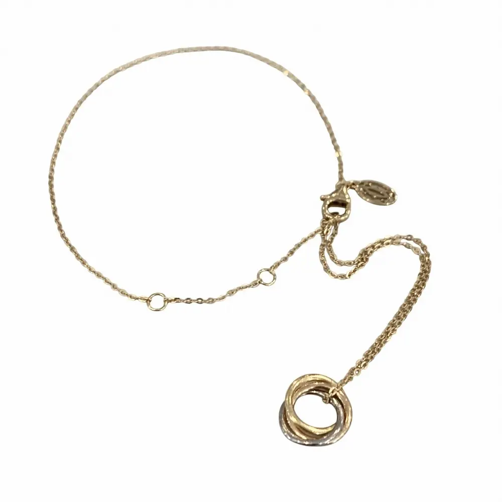 Cartier カルティエ トリニティ チェーンブレスレット Au750 YG PG PT ゴールド
