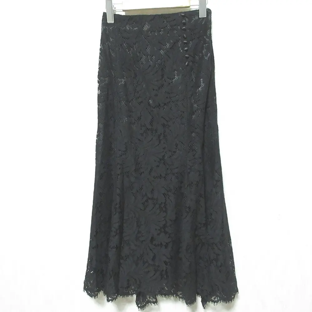 21AW CELFORD セルフォード レースマーメイドスカート CWFS214055 36 ブラック