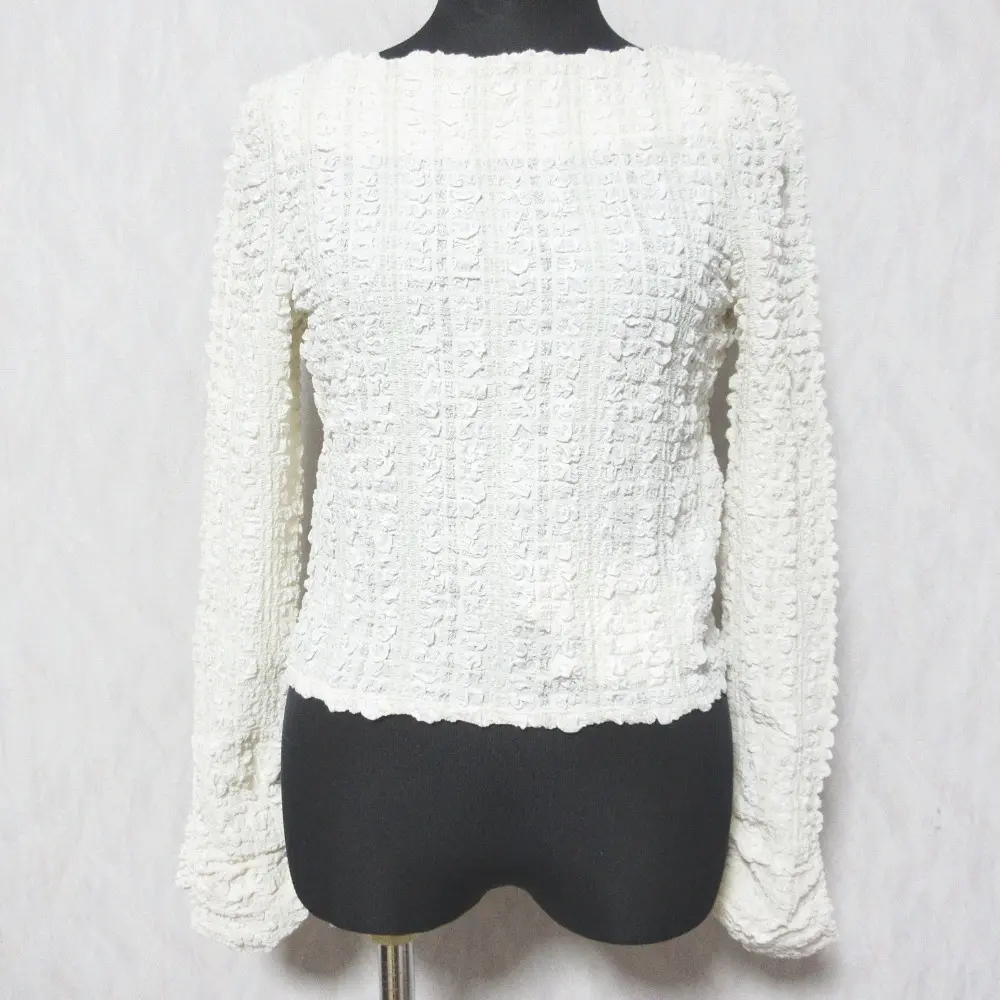 25SS CELFORD セルフォード クロップドシャーリングブラウス カットソー CWFB251091 サイズF ライトベージュ