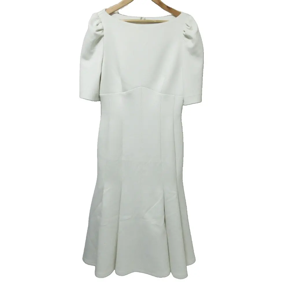 24SS サンプル品 CELFORD セルフォード 半袖 ロング ストレッチポンチマーメイドワンピース オフホワイト