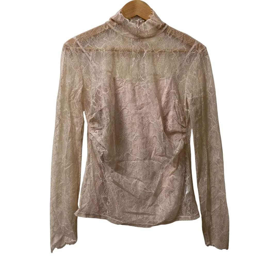 CELFORD セルフォード YUMI KATSURA カツラユミコラボ チュールレーストップス ブラウス サイズ38 ピンクベージュ