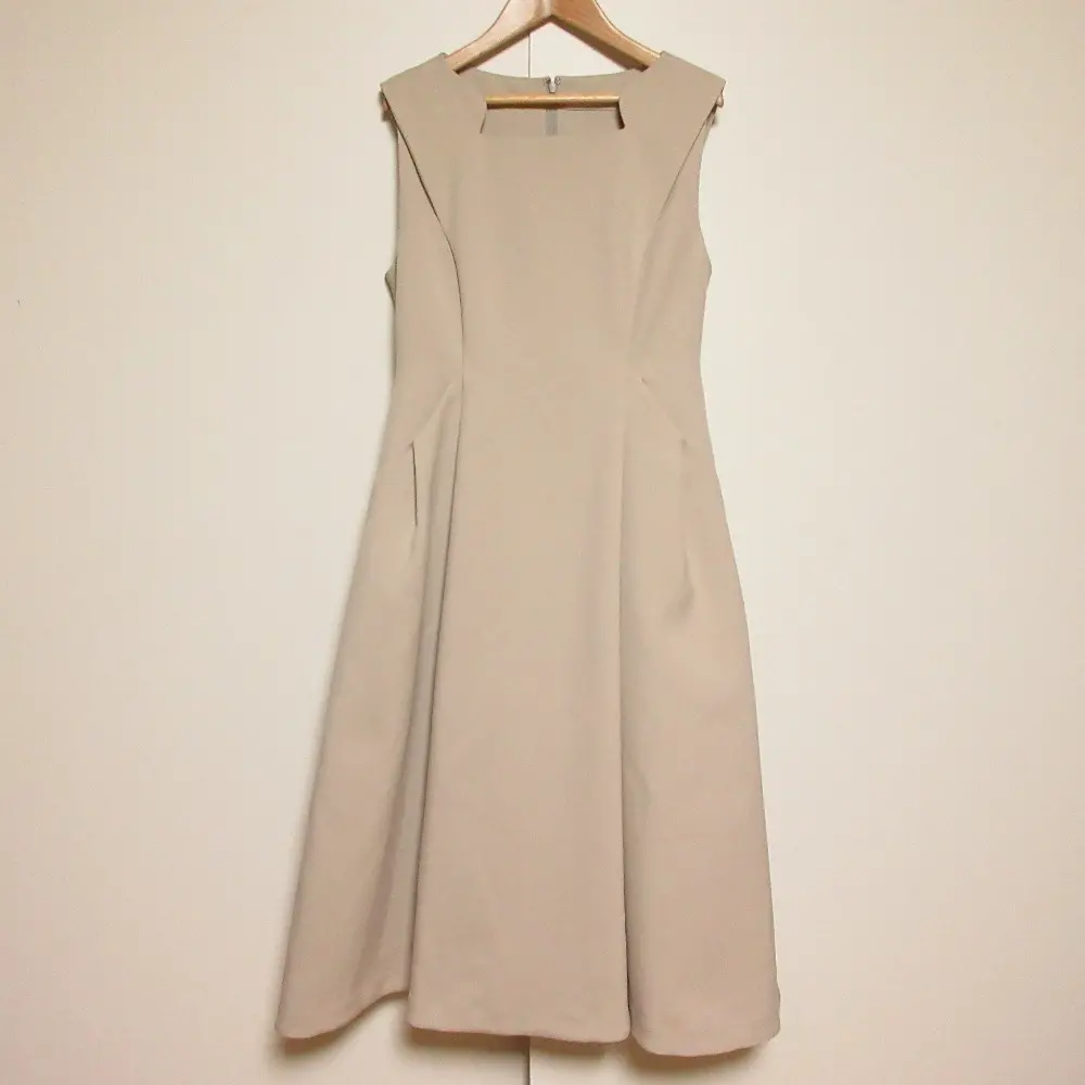 23AW CELFORD セルフォード スカラネック ノースリーブワンピース CWFO235064 サイズ38 ベージュ